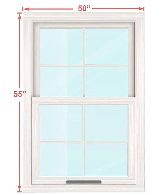 50 inches Window Height - How long or Big is 50 inches?